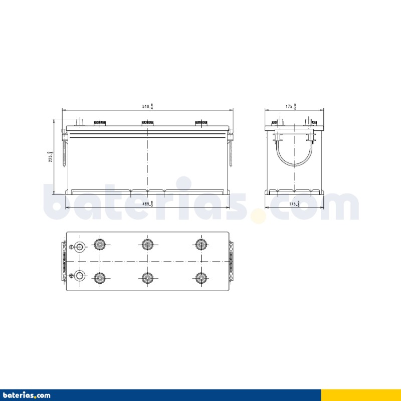 Exide EG1406 Batería de camiones y vehiculos industriales Exide 140Ah 12V