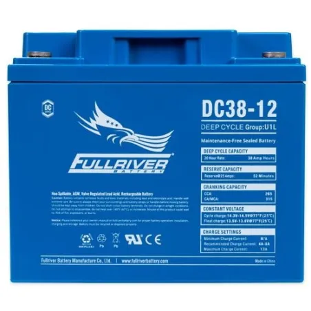Batería Fullriver DC38-12 38Ah 265A 12V Dc FULLRIVER - 1