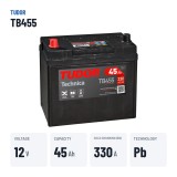 Car battery Tudor TB455 12V 45Ah 330A – key specs