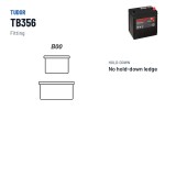 Batteria auto Tudor TB356 12V 35Ah 240A – terminali e fissaggio