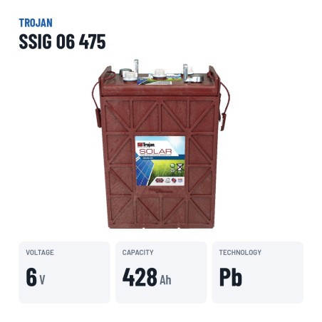 Batteria solare Trojan SSIG 06 475 6V 428Ah – dati principali