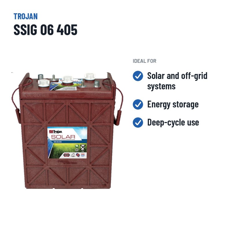 Solarbatterie Trojan SSIG 06 405 6V 366Ah | baterias.com
