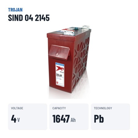 Batterie solaire Trojan SIND 04 2145 4V 1647Ah | baterias.com