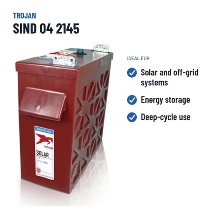 Batterie solaire Trojan SIND 04 2145 4V 1647Ah | baterias.com
