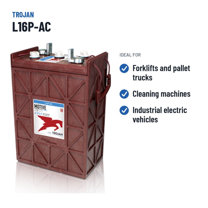 Traction battery Trojan L16P-AC 6V 420Ah – recommended uses