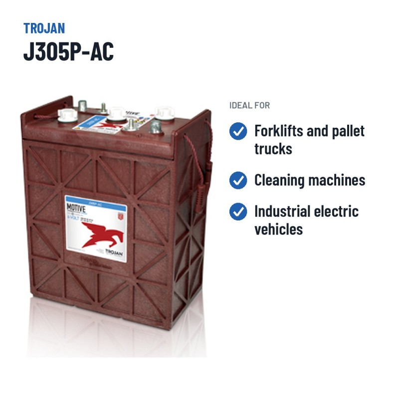 Traction battery Trojan J305P-AC 6V 330Ah – recommended uses