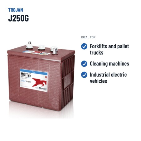 Traction battery Trojan J250G 6V 235Ah – recommended uses
