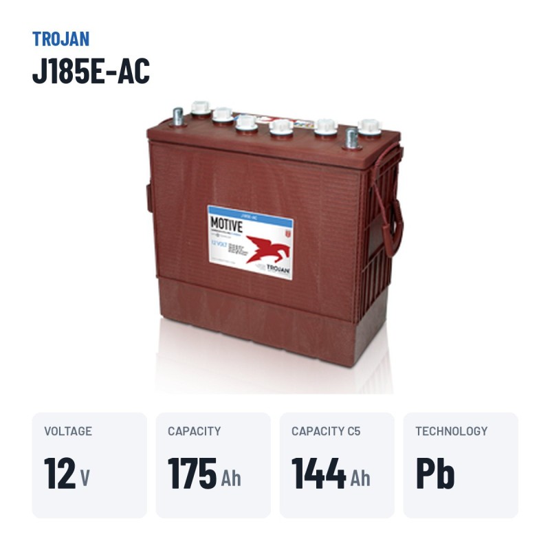 Batteria a trazione Trojan J185E-AC 12V 175Ah – dati principali