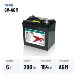 Bateria solar Trojan 6V-AGM 6V 200Ah AGM – dados principais