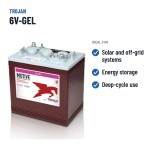 Solar battery Trojan 6V-GEL 6V 189Ah GEL – recommended uses