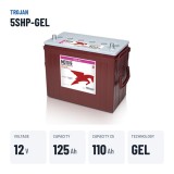 Solar battery Trojan 5SHP-GEL 12V 125Ah GEL – key specs