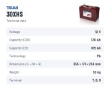 Golf cart battery Trojan 30XHS 12V 130Ah | baterias.com