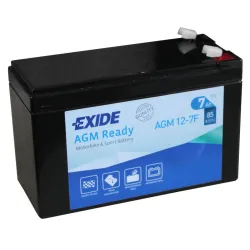 Exide AGM12-7F. Bateria de motocicleta Exide 7Ah 12V
