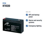 Batería estacionaria SAI/UPS Ritar RT6120 6V 12Ah AGM