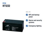 Bateria estacionária UPS Ritar RT1232 12V 3.2Ah AGM – utilizações recomendadas