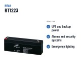 Stationary UPS battery Ritar RT1223 12V 2.3Ah AGM – recommended uses