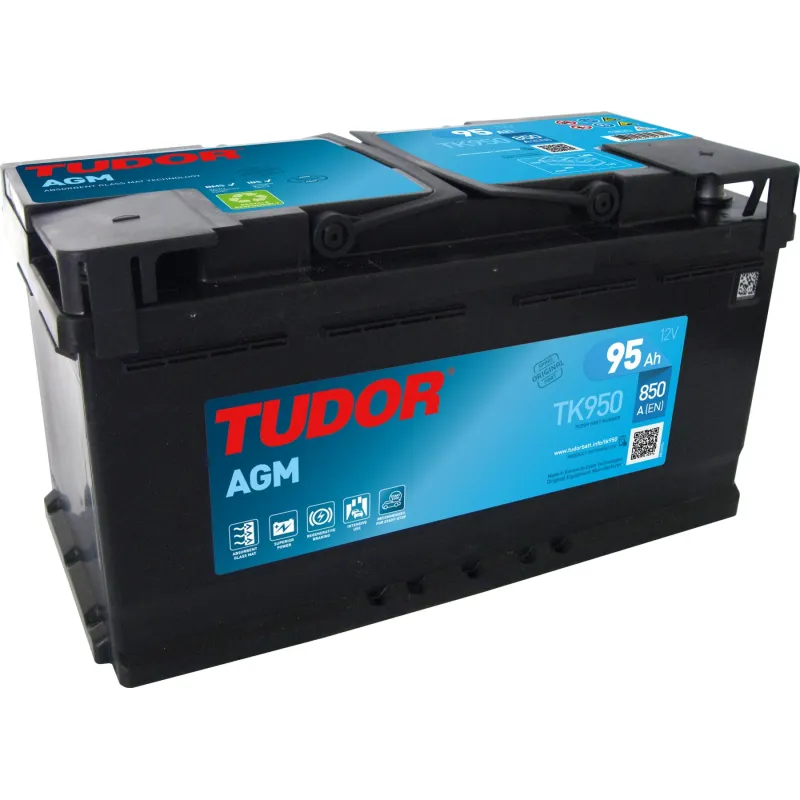 Tudor TK950. Batterie de voiture Start-Stop Tudor 95Ah 12V