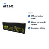 Batería estacionaria SAI/UPS Long WP2.2-12 12V 2.2Ah AGM – usos recomendados