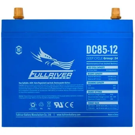 Battery Fullriver DC85-12 85Ah 510A 12V Dc FULLRIVER - 1