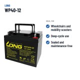 Batteria per carrozzina Long WP40-12 12V 40Ah AGM – usi consigliati