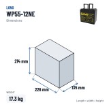 Bateria de cadeira de rodas Long WP55-12NE 12V 55Ah AGM