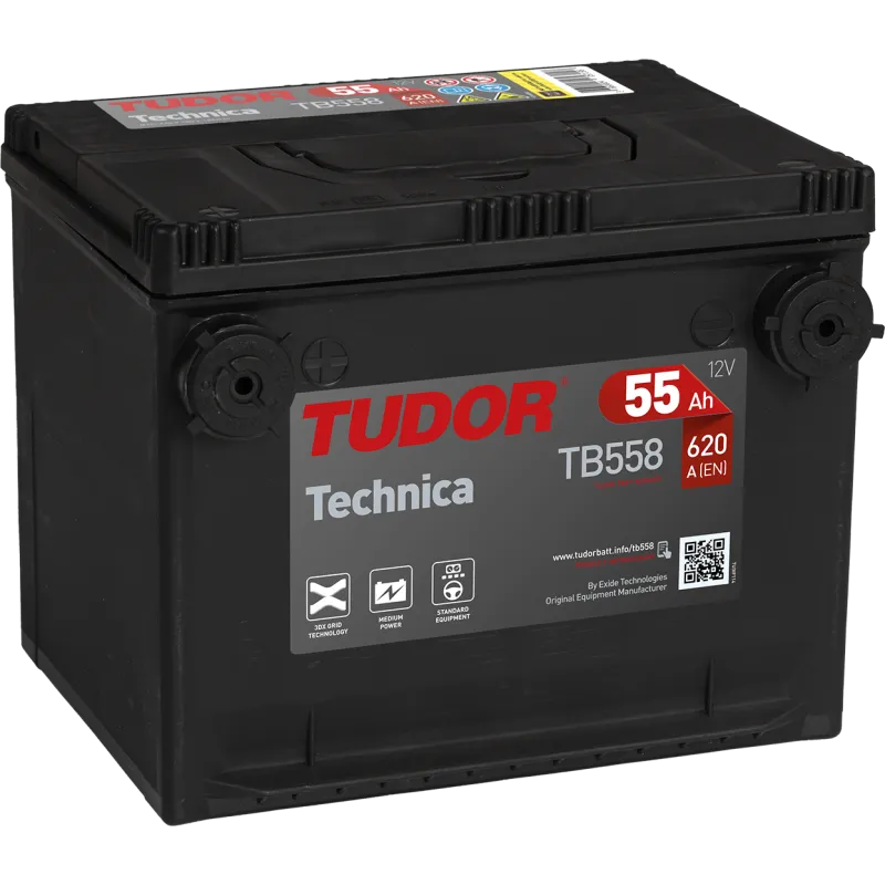 Tudor TB558. Batterie de voiture Tudor 60Ah