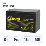 Batteria per carrozzina Long WP14-12NE 12V 14Ah AGM – dati principali