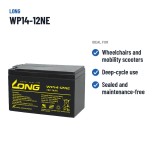 Batteria per carrozzina Long WP14-12NE 12V 14Ah AGM – usi consigliati