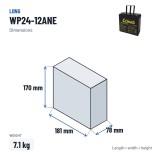 Batteria per carrozzina Long WP24-12ANE 12V 24Ah AGM