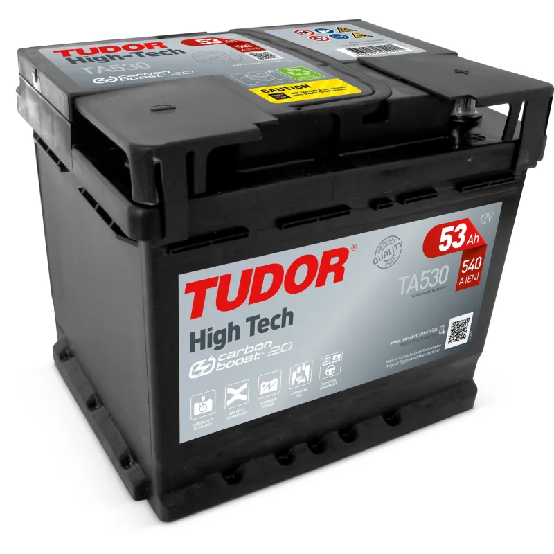 Tudor TA530. Car battery Tudor 53Ah 12V