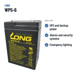 Batterie stationnaire onduleur Long WP5-6 6V 5Ah AGM – utilisations recommandées