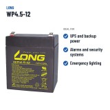 Batteria stazionaria UPS Long WP4.5-12 12V 4.5Ah AGM – usi consigliati