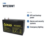 Stationary UPS battery Long WP1236WT 12V 9Ah AGM – recommended uses