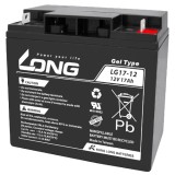 Wheelchair battery Long LG17-12 12V 17Ah GEL