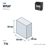 Batería estacionaria SAI/UPS Long WP5AP 12V 5Ah AGM – medidas 120 × 60 × 130 mm