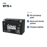 Batería estacionaria SAI/UPS Long WP7B-4 12V 6.5Ah AGM – usos recomendados