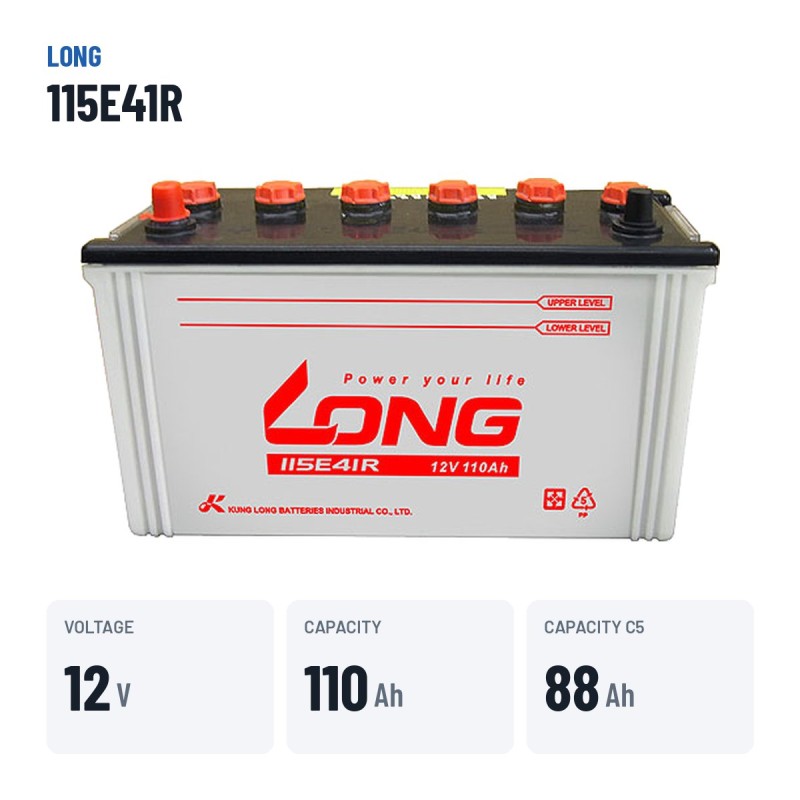 Bateria de carro Long 115E41R 12V 110Ah | baterias.com