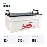 Batteria auto Long 210H52 12V 210Ah – dati principali