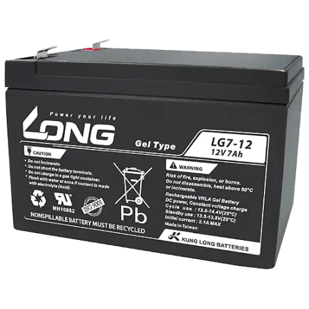 Batterie Long LG7-12 7Ah Long - 1
