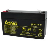 Batteria stazionaria UPS Long WP1.2-6 6V 1.2Ah AGM