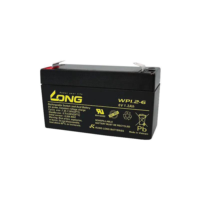 Long WP1.2-6. batteria del dispositivo Long 1.2Ah 6V