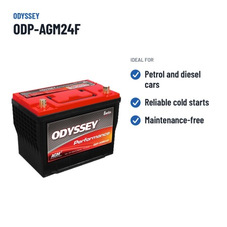 Car battery Odyssey ODP-AGM24F 63Ah 725A AGM – recommended uses