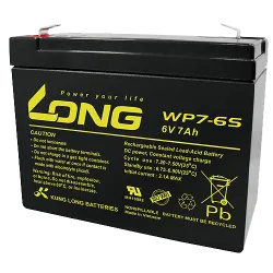 Long WP7-6S. Batería de dispositivo Long 7Ah 6V
