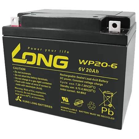 Long WP20-6. Batería de dispositivo Long 20Ah 6V