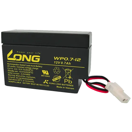 Long WP0.7-12. batteria del dispositivo Long 0.7Ah 12V