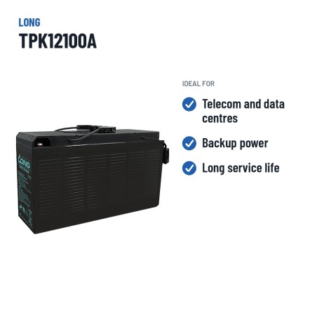 Batteria per telecomunicazioni Long TPK12100A 12V 100Ah AGM