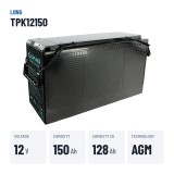 Telecom battery Long TPK12150 12V 150Ah AGM – key specs