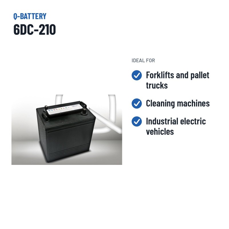 Traction battery Q-battery 6DC-210 6V 210Ah – recommended uses