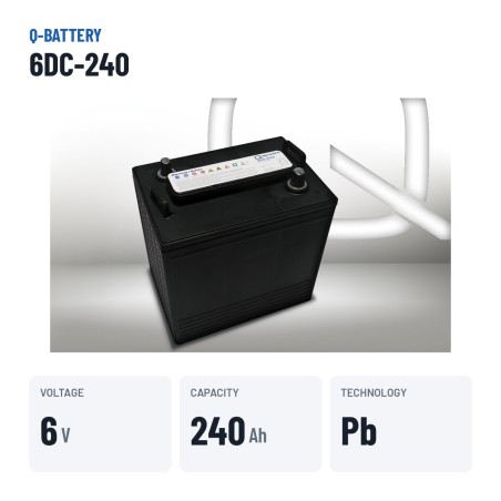 Batteria a trazione Q-battery 6DC-240 6V 240Ah – dati principali