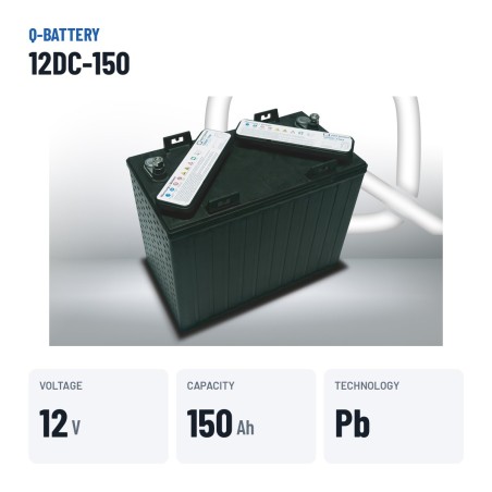 Caravan battery Q-battery 12DC-150 12V 150Ah | baterias.com